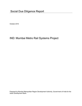 Mumbai Metro Rail Systems Project