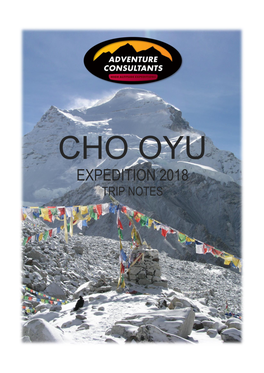 Cho Oyu Expedition Trip Notes