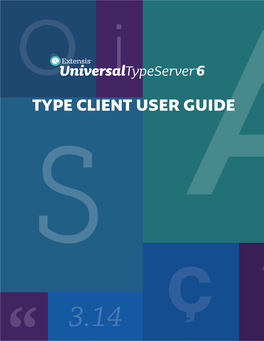 Universal Type Server 6 Type Client User Guide