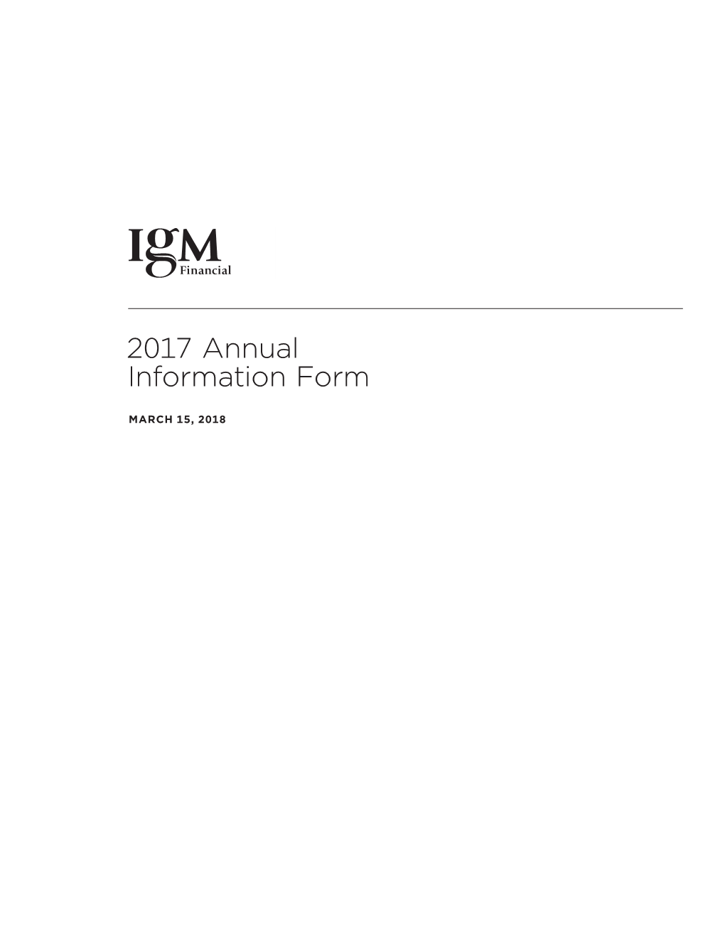 2017 Annual Information Form