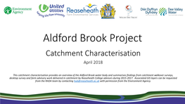 Aldford Brook Project Catchment Characterisation April 2018