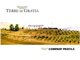 COMPANY PROFILE the Elegance of Sicilian Wines PRODUCTS SERVICES SOCIAL COMMITMENT
