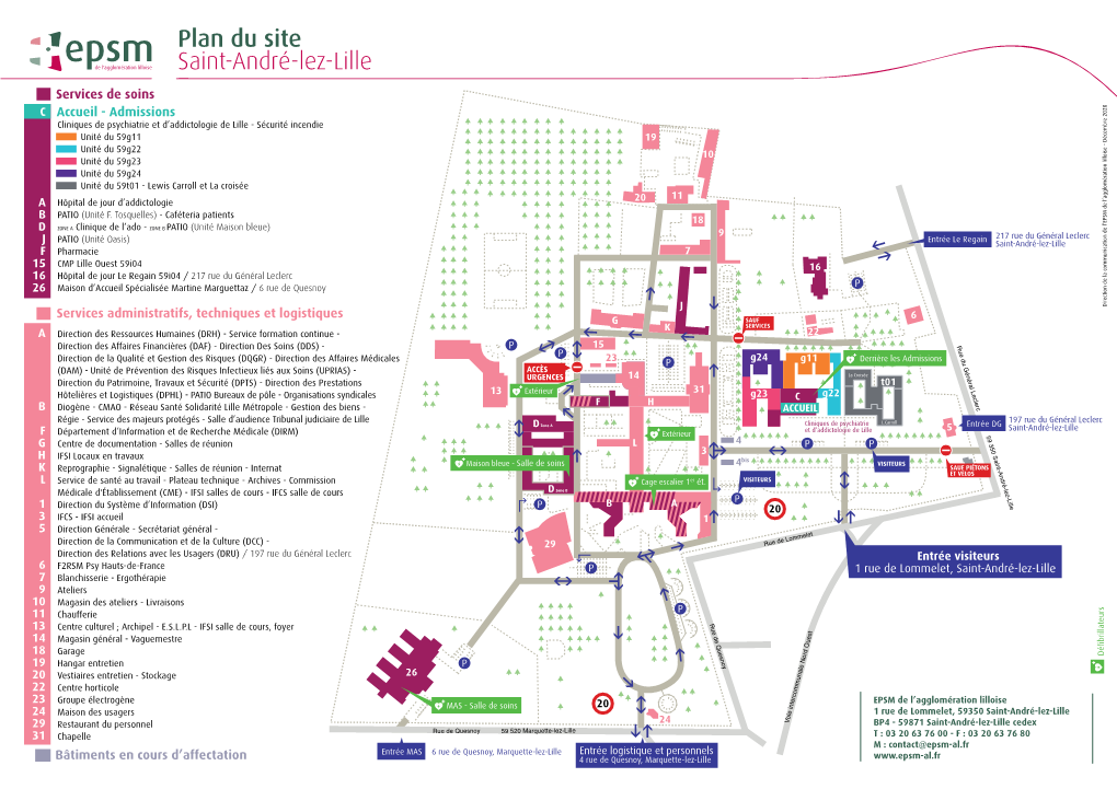 Plan Du Site Saint-André-Lez-Lille