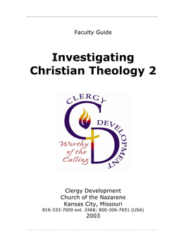 Investigating Christian Theology 2