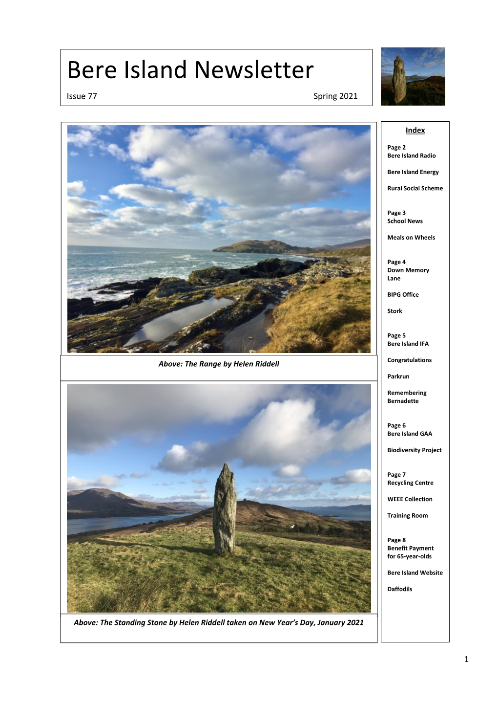 Bere Island Newsletter