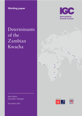Determinants of the Zambian Kwacha