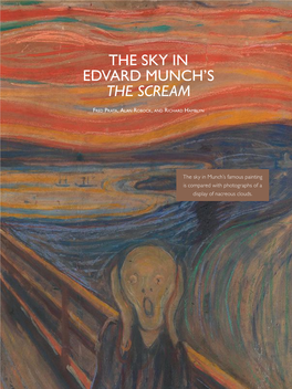 The Sky in Edvard Munch's the Scream