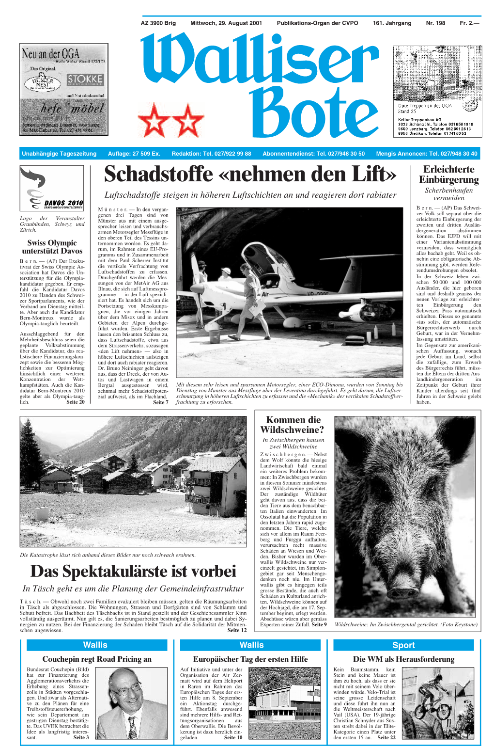 Schadstoffe «Nehmen Den Lift»