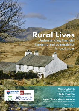 Rural Lives Understanding Financial Hardship and Vulnerability in Rural Areas