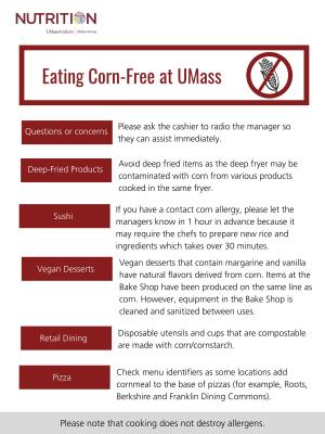 Corn-Free at Umass