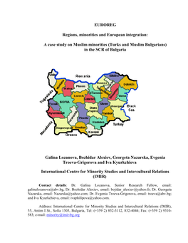 EUROREG Regions, Minorities and European Integration: a Case Study
