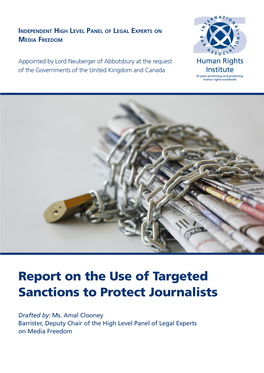 The Use of Sanctions to Protect Journalists