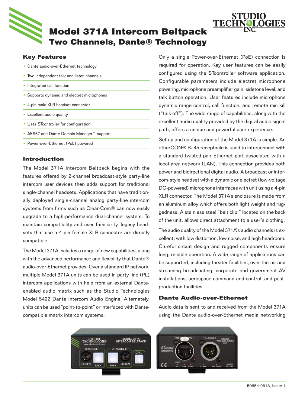 Model 371A Datasheet