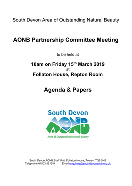 AONB Partnership Committee Meeting