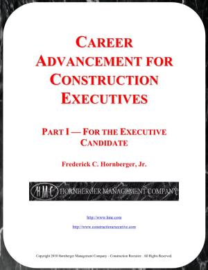Career Advancement for Construction Executives