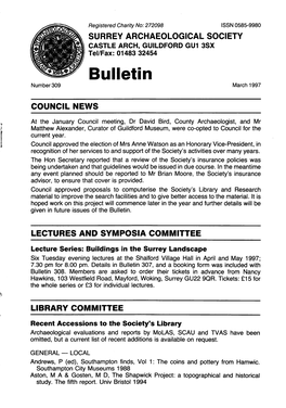Bulletin N U M B E R 3 0 9 March 1997