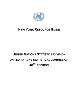 New York Resource Guide United Nations Statistics Division