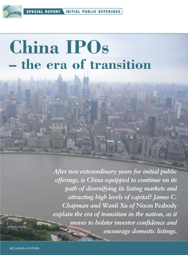 China Ipos – the Era of Transition