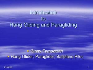 Introduction to Hang Gliding and Paragliding