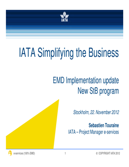 IATA Simplifying the Business