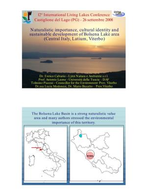 Presentazione Bolsena Living Lakes Calvario