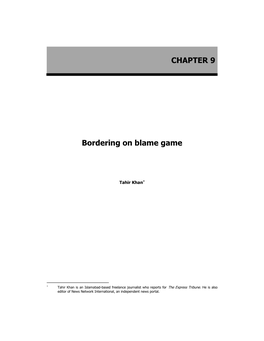 CHAPTER 9 Bordering on Blame Game