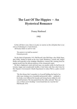 Last of the Hippies — an Hysterical Romance 1982