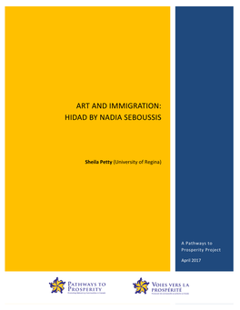 Art and Immigration: Hidad by Nadia Seboussis
