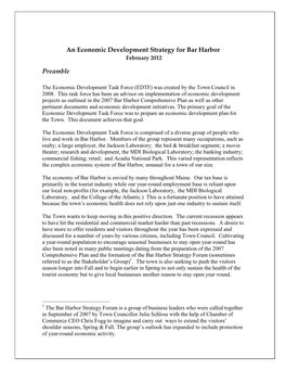 Most Recent Item Economic Development Plan