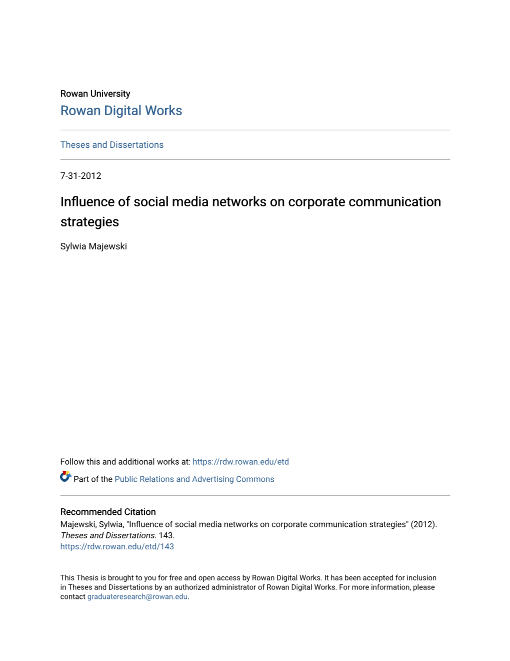 Influence of Social Media Networks on Corporate Communication Strategies