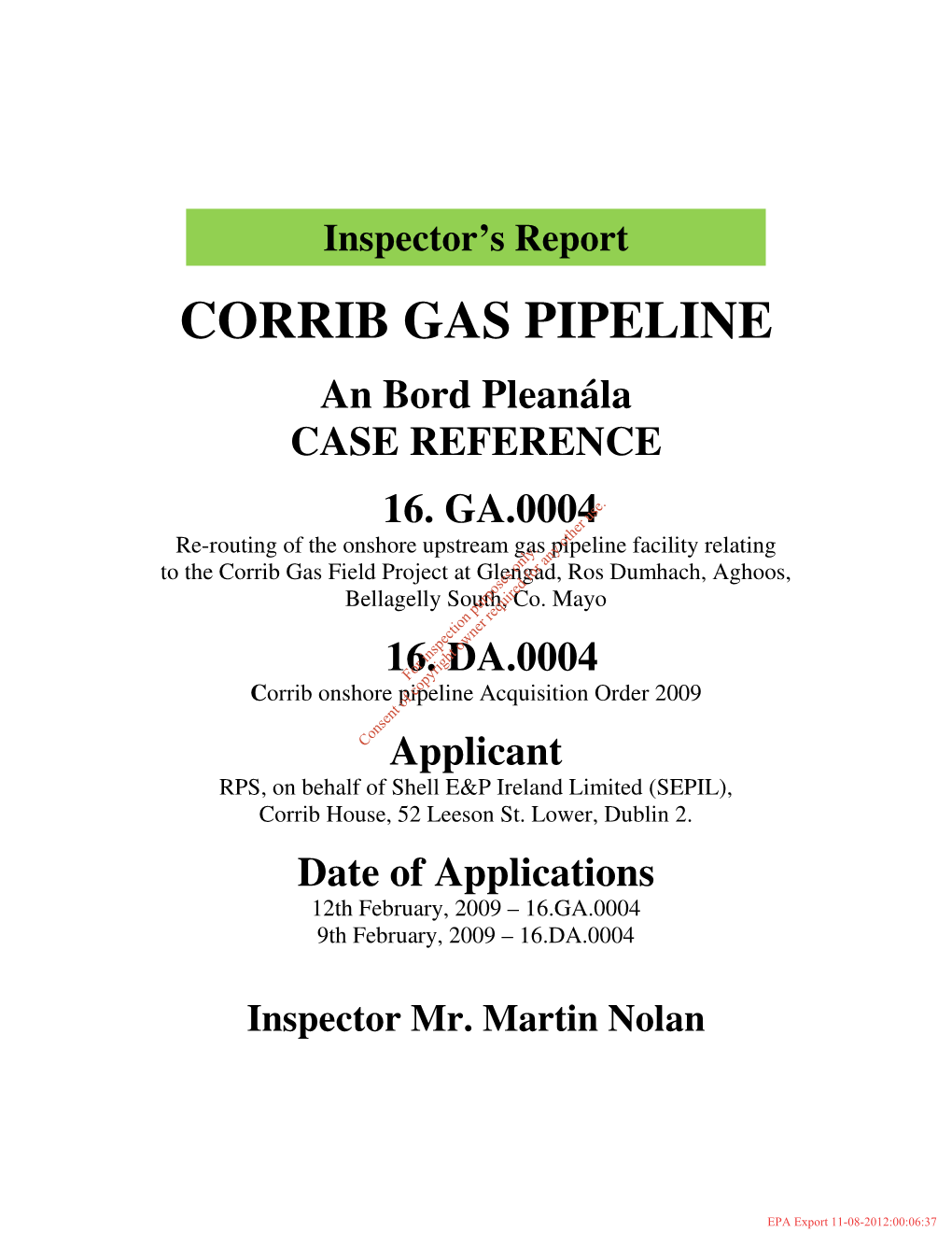 Corrib Gas Pipeline