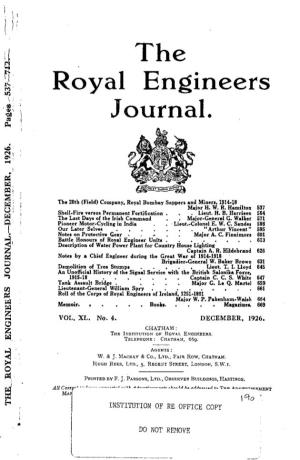 Royal Engineers I Journal