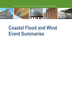 Coastal Flood and Wind Event Summaries