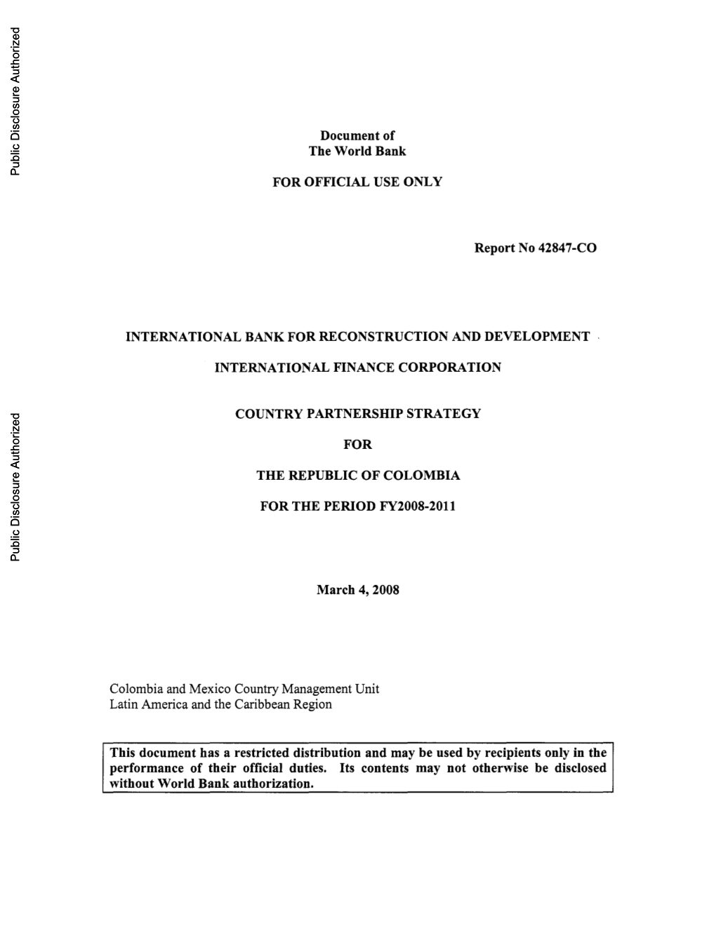 World Bank Document