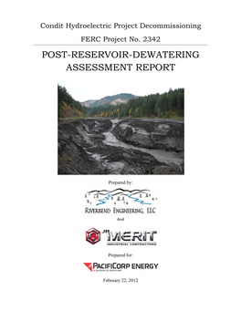 Post-Reservoir-Dewatering Assessment Report