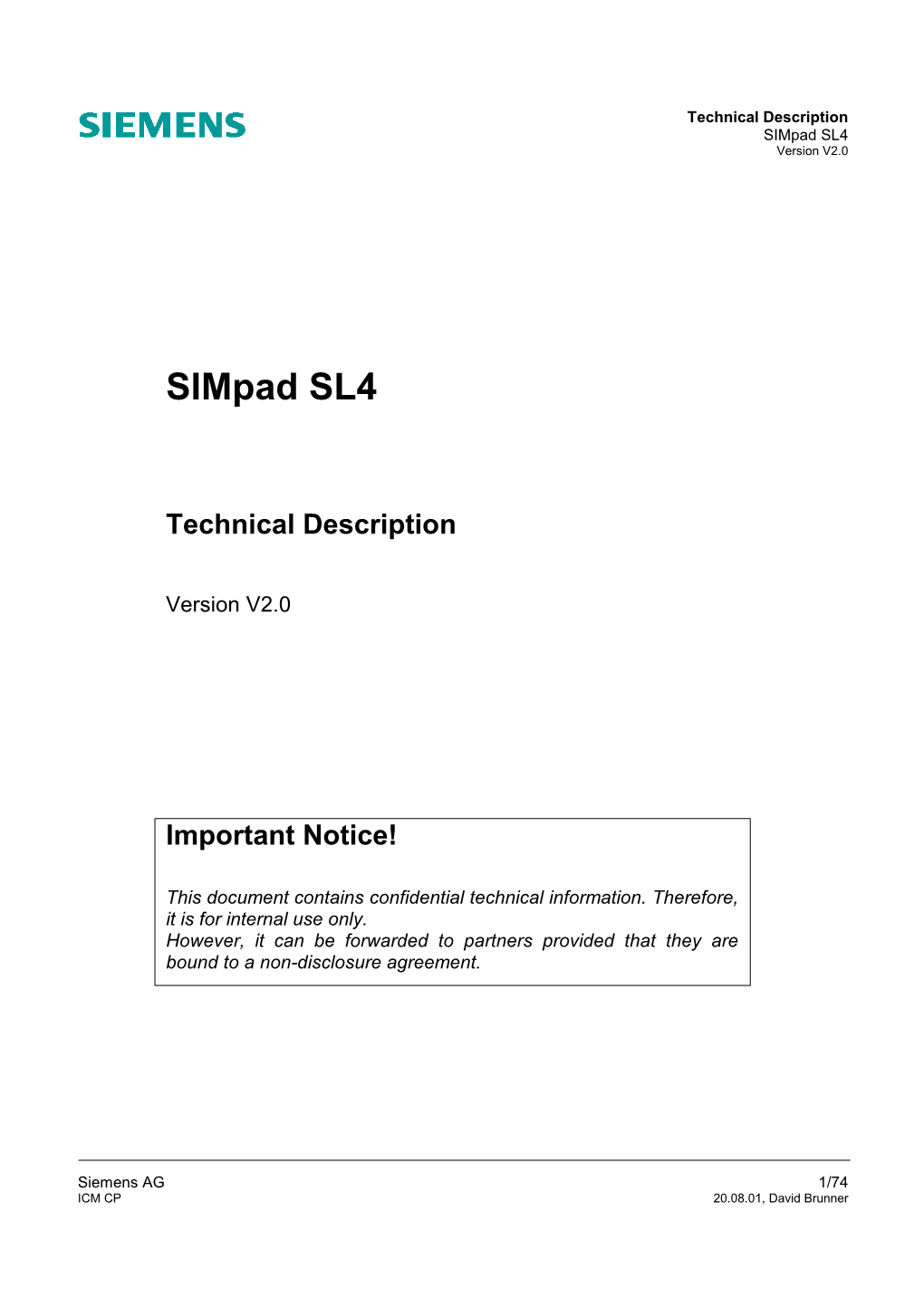 Simpad SL4 Version V2.0