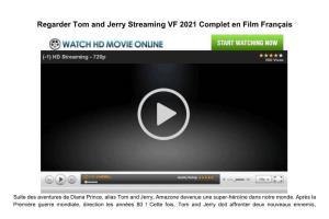 Regarder Tom and Jerry Streaming VF 2021 Complet En Film Français
