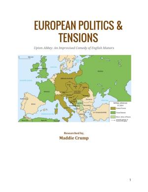European Politics & Tensions