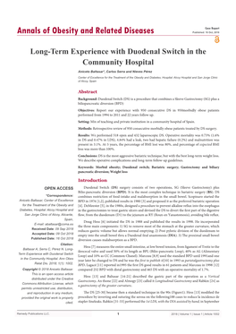 Long-Term Experience with Duodenal Switch in the Community Hospital