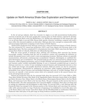 Update on North America Shale-Gas Exploration and Development