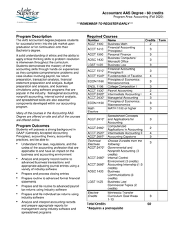 Accounting AAS Program Guide