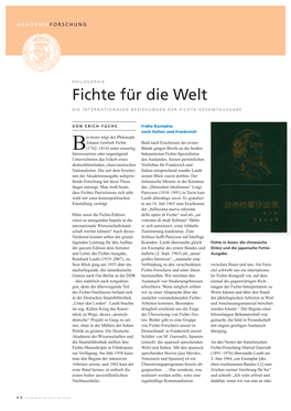 Fichte Für Die Welt