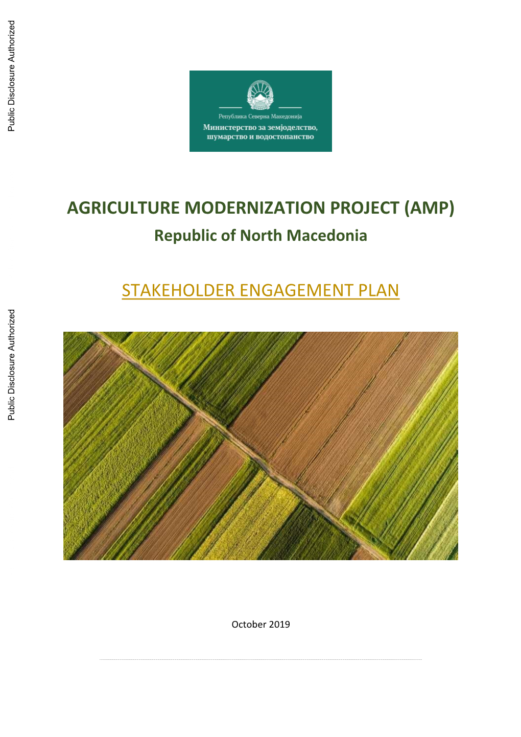 AGRICULTURE MODERNIZATION PROJECT (AMP) Republic of North Macedonia