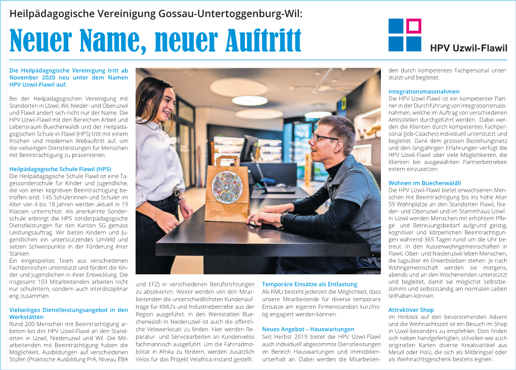 Neuer Name, Neuer Auftritt HPV Uzwil-Flawil