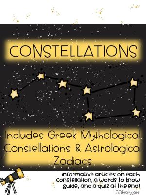 Includes Greek Mythological Constellations & Astrological Zodiacs