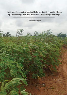 Designing Agrometeorological Information Services in Ghana by Combining Local and Scientific Forecasting Knowledge Invitation