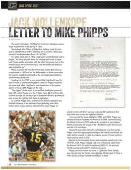 Letter to Mike Phipps Jack Mollenkopf