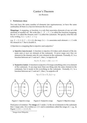 A Proof of Cantor's Theorem