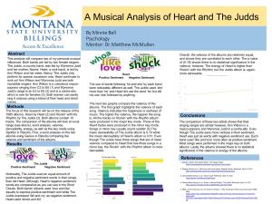 A Musical Analysis of Heart and the Judds
