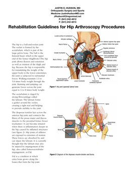 Rehabilitation Guidelines for Hip Arthroscopy Procedures